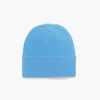 Circular Cashmere Thermal Beanie-Sky