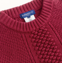 The Soft Weekender Aran Sweater wild-fuchsia