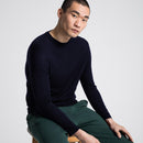 Natural Seamless Merino Crew-Cosmos