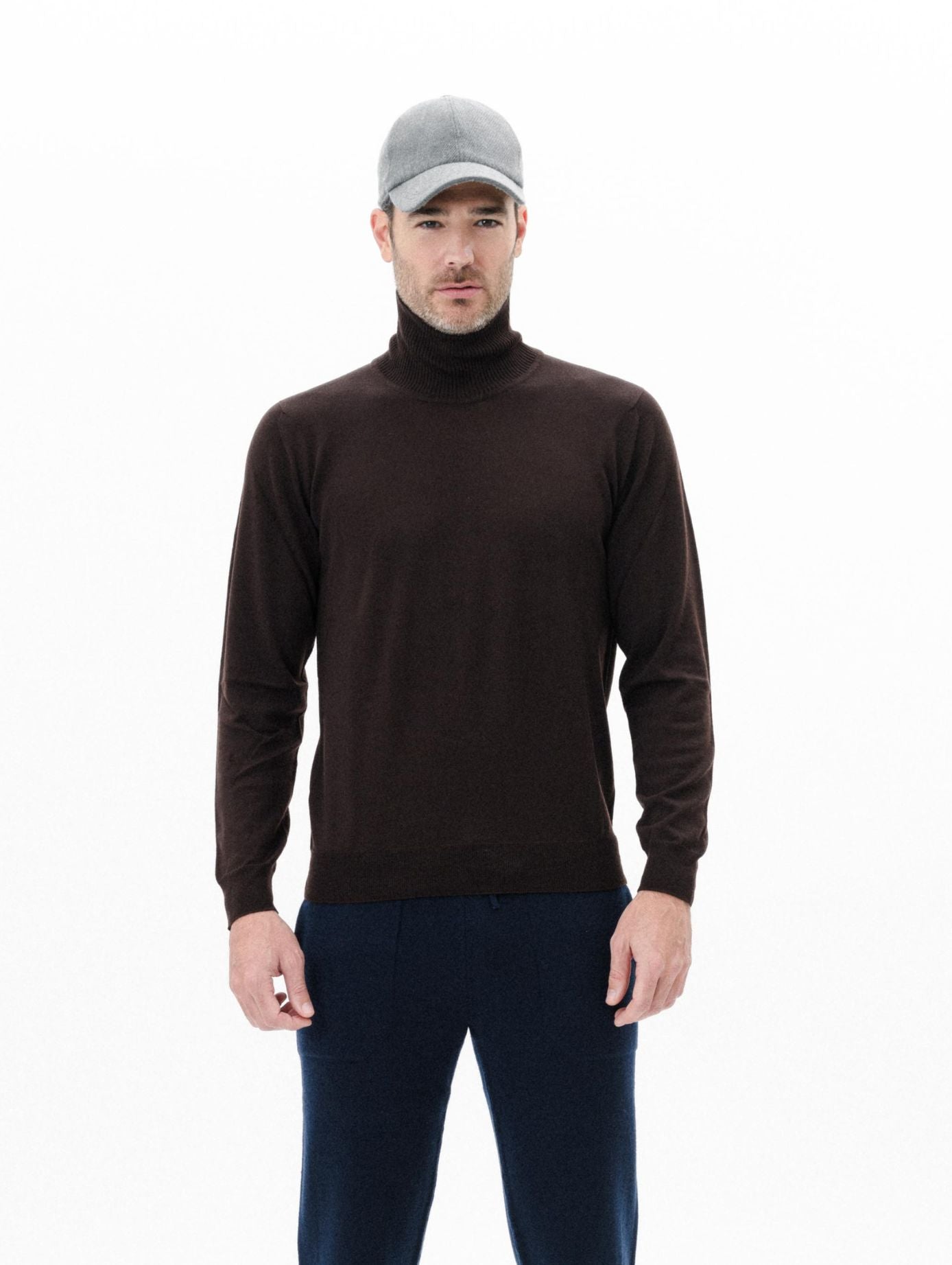 Natural Seamless Merino Turtleneck