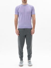 Natural Superlight Merino Relaxed Tee—Lavender