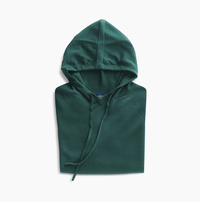 The Soft Merino Knit Hoodie-Deep Jade