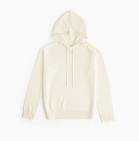 The Soft Merino Knit Hoodie - Oatmeal