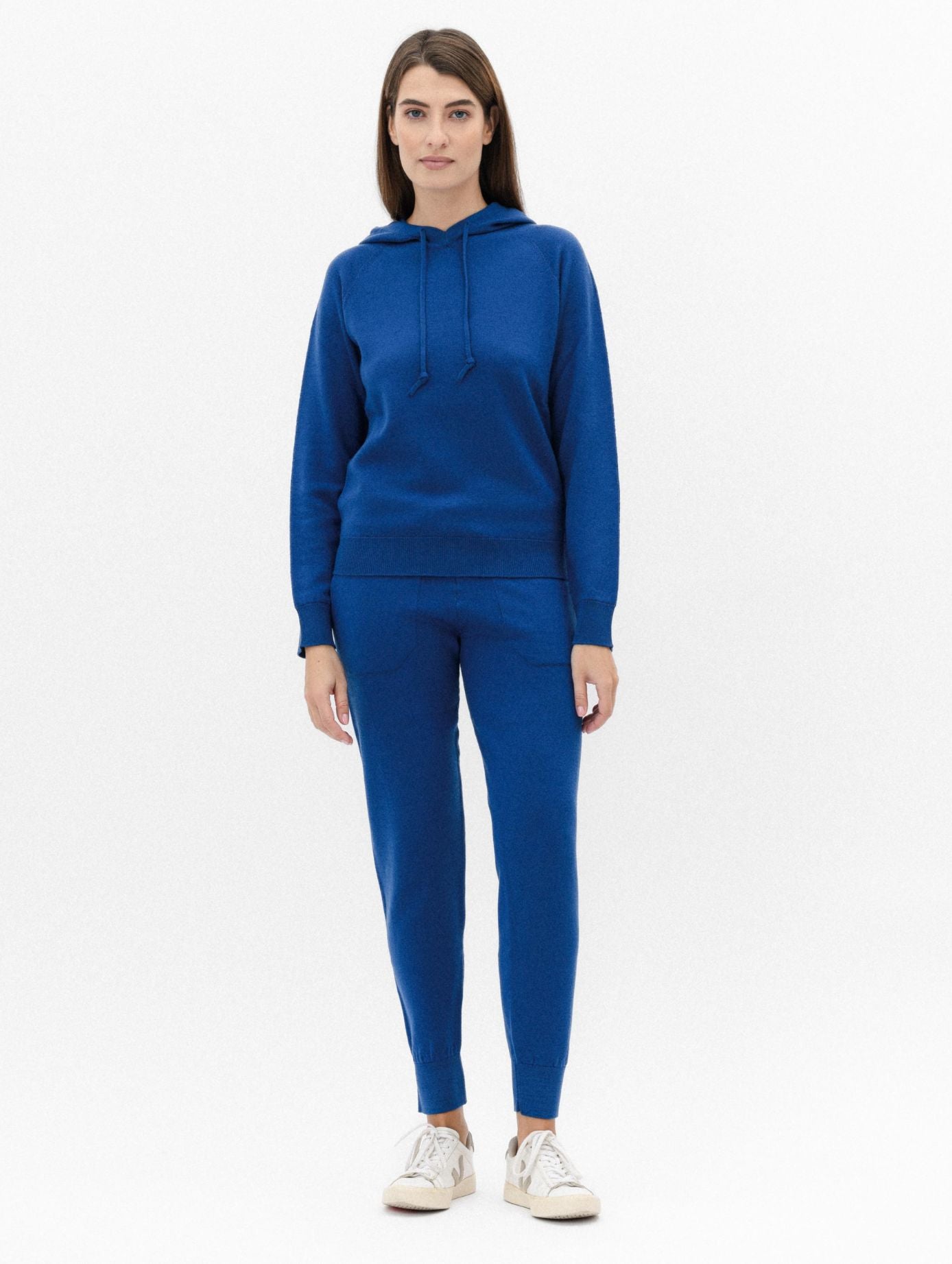 The Wool Knit Hoodie in Betty Blue