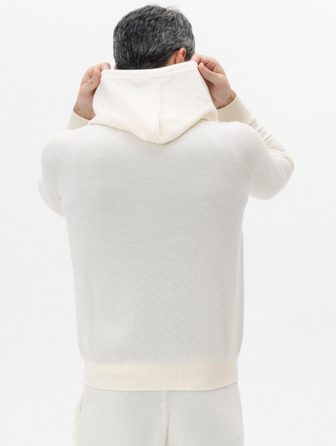 The Wool Knit Hoodie in Oatmeal