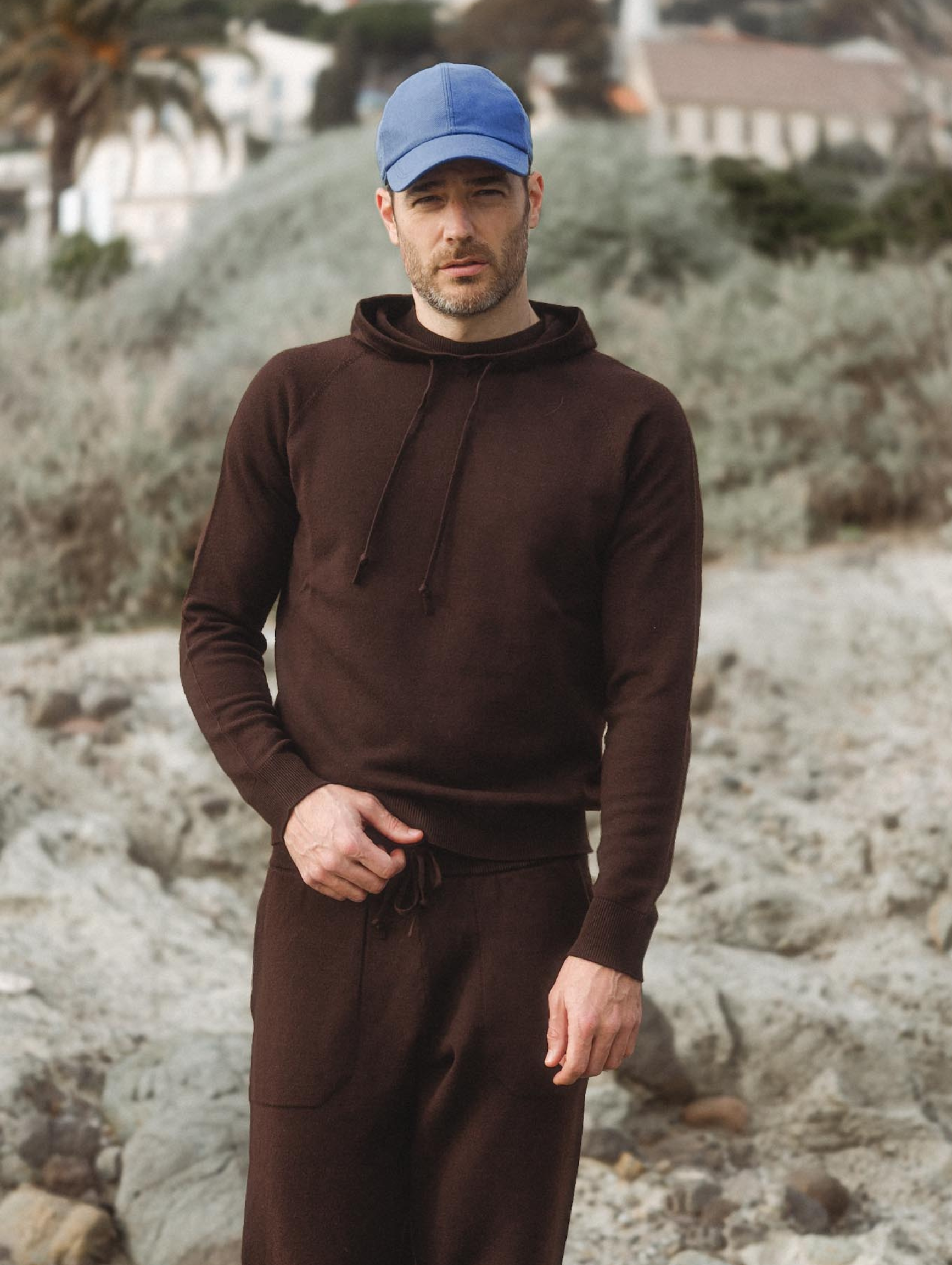 The Soft Merino Knit Hoodie Terra