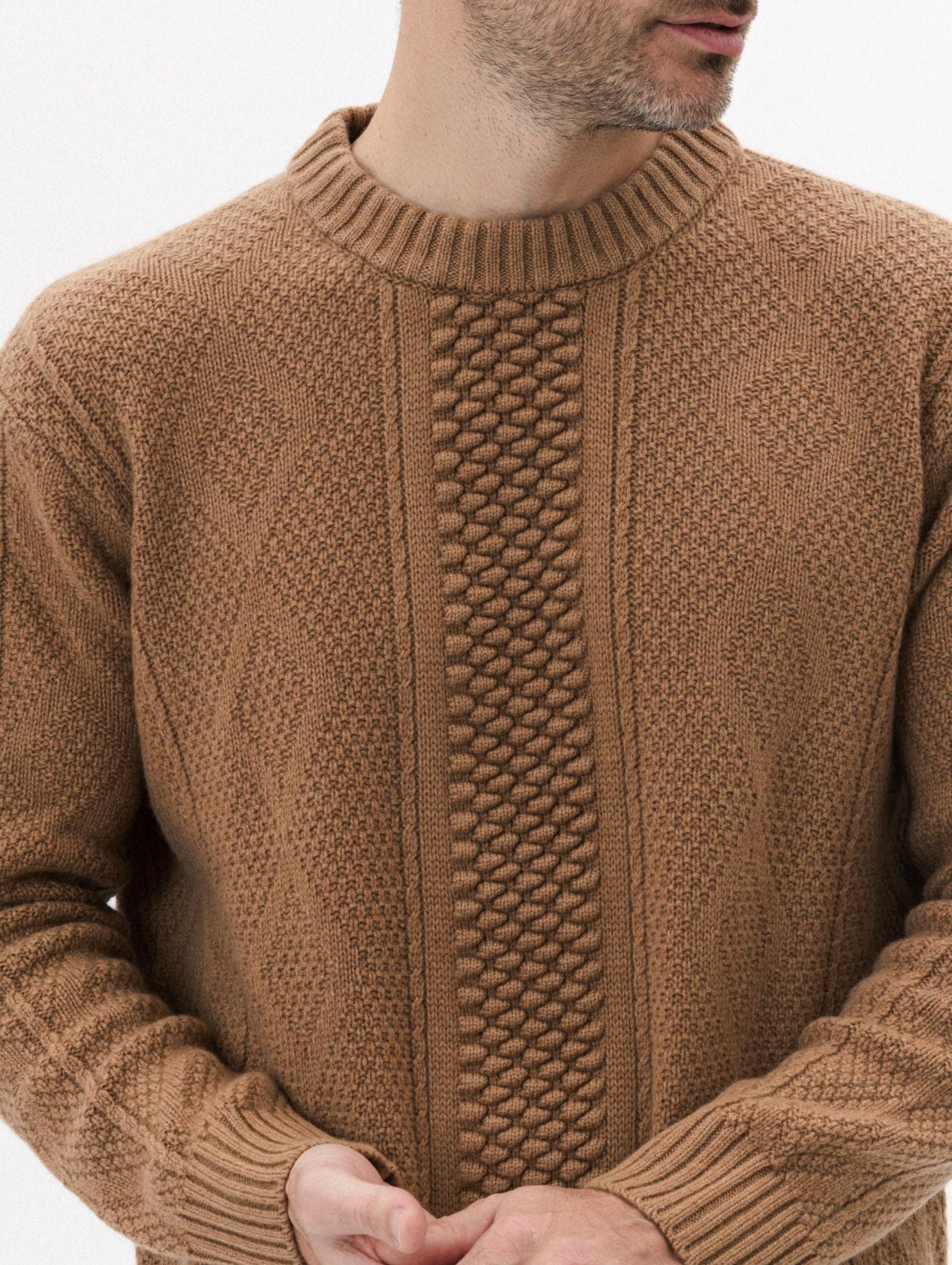 The Soft Weekender Aran Sweater