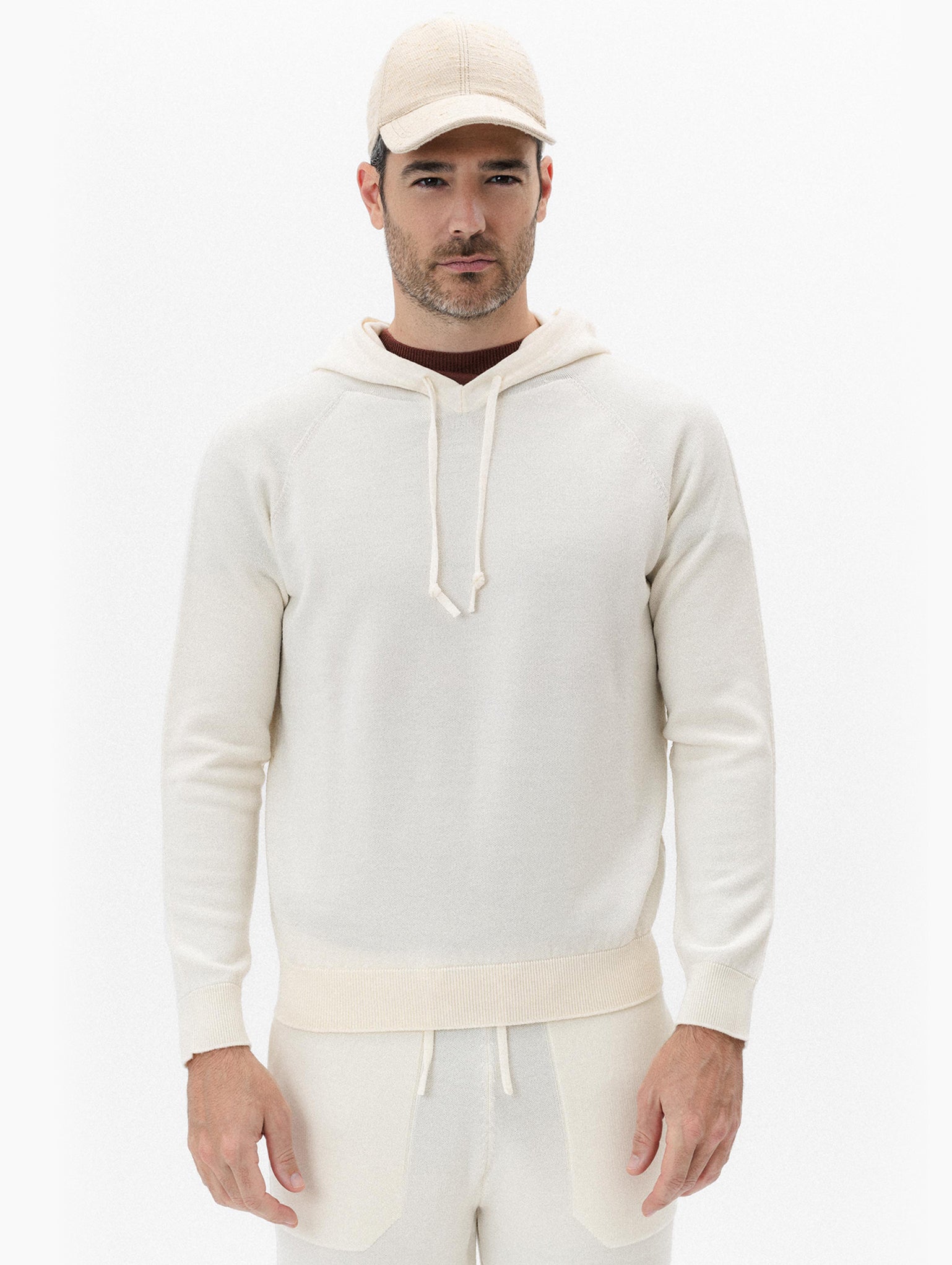 The Wool Knit Hoodie in Oatmeal