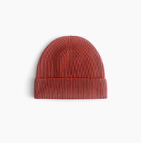 WarmBrew Rib Knit Hat-Garment Dyed- Heathered pumpkin