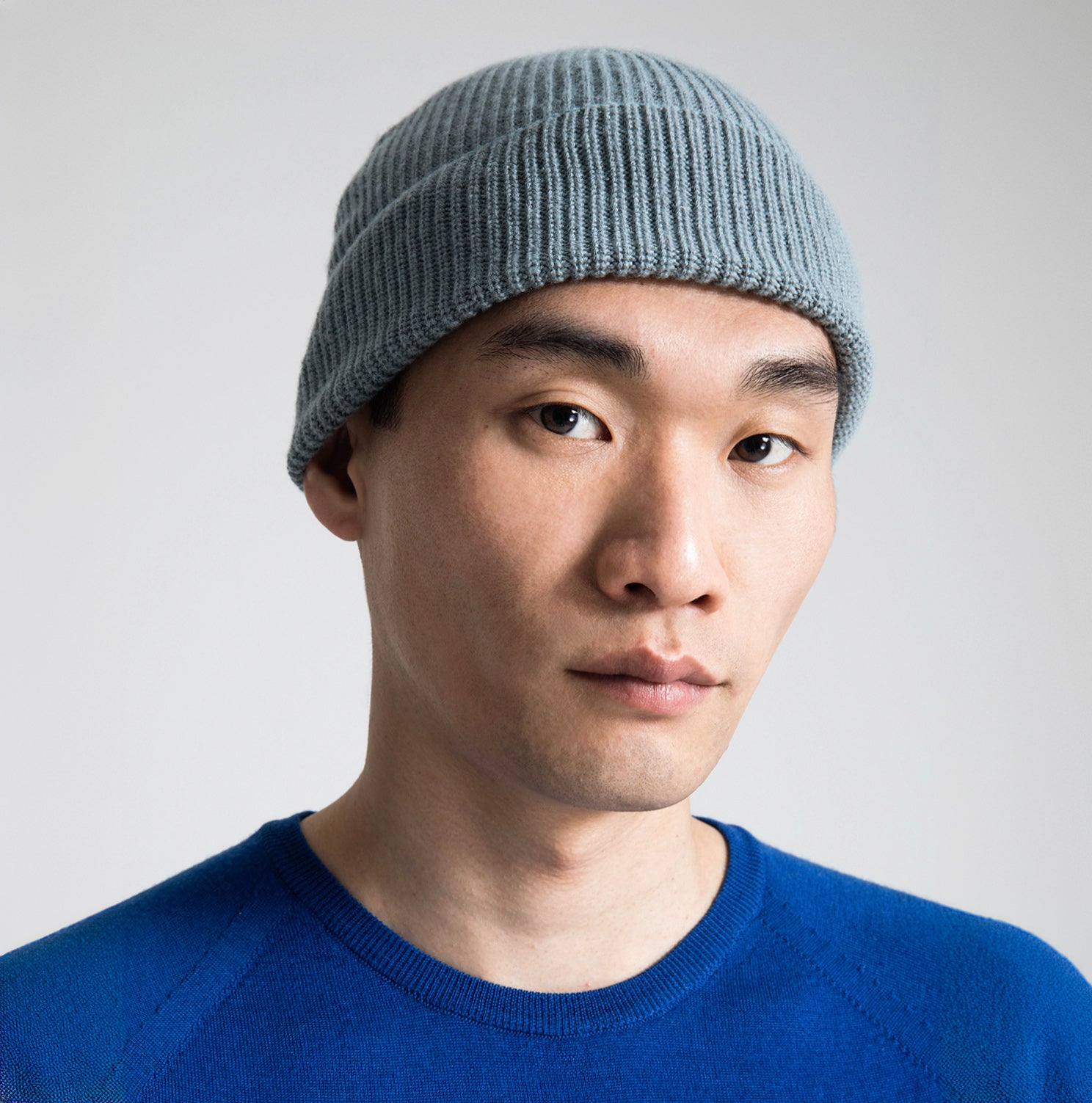 WarmBrew Rib Knit Hat Lake Blue