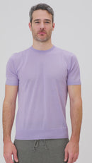 Fresco Wool T-shirt—Lavender